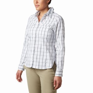 Columbia Silver Ridge™ Lite Plaid Långärmad Tröja Dam Vita (NGOPJ0295)